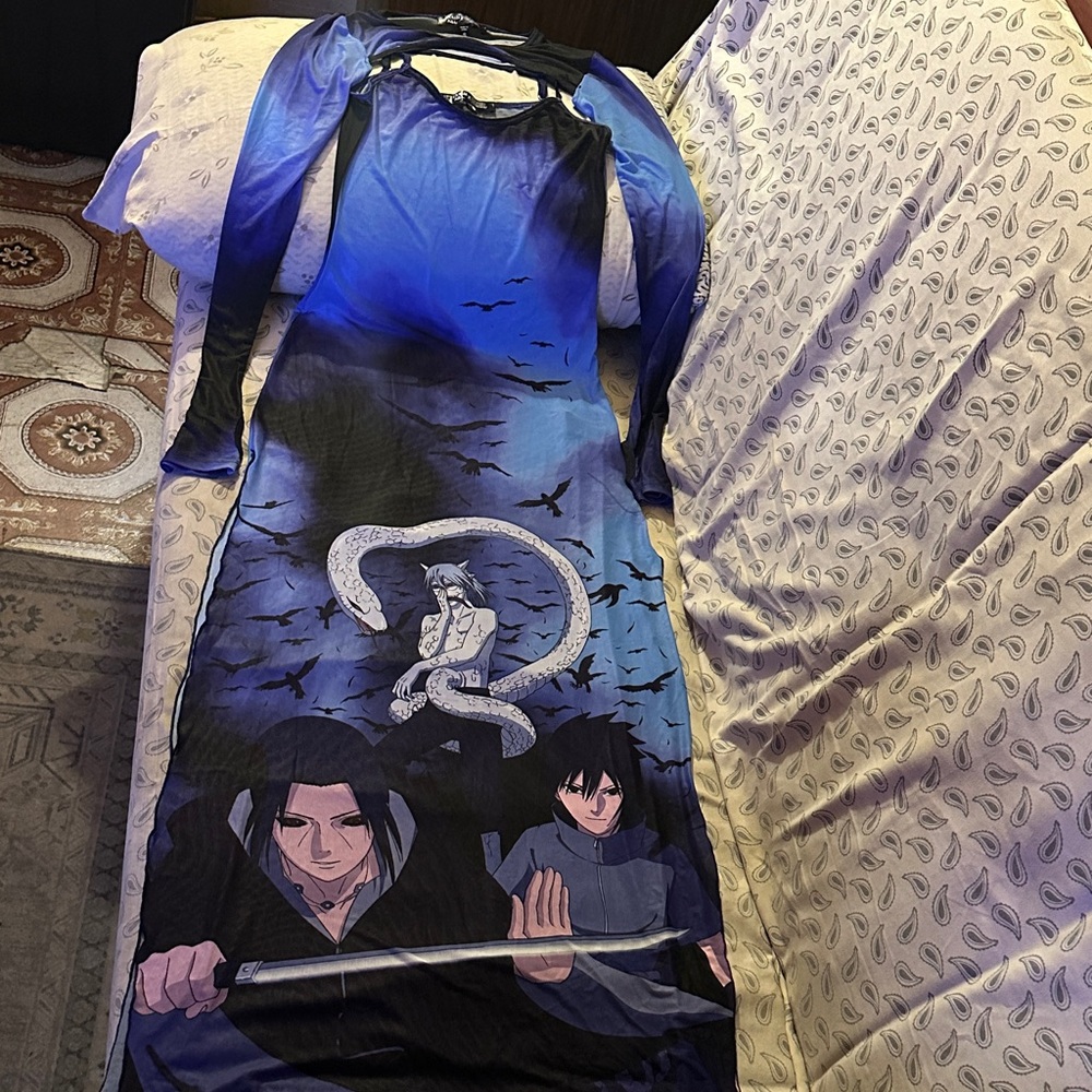 NWT Dolls Kill x Naruto Shippuden Dress w/ Crop Top Long sleeve